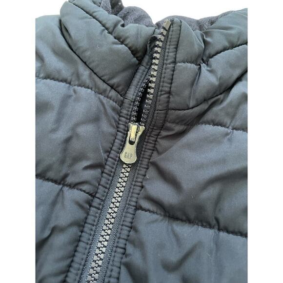 Gap Navy Fleece Lined Puffer Vest 5 - Picture 2 of 4